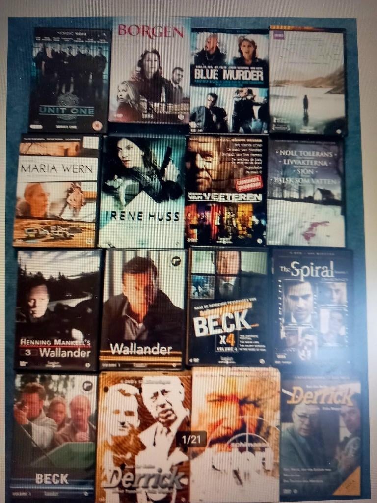 Derrick,Tatort,Borgen en meer crime Scandi oa Beck,Unit One, Boxset, Ophalen of Verzenden, Zo goed als nieuw, Vanaf 12 jaar
