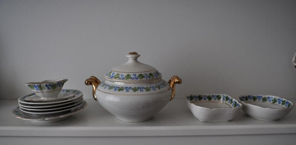 Delen Oud Servies Kinderservies Porselein, Ophalen of Verzenden, Gebruikt