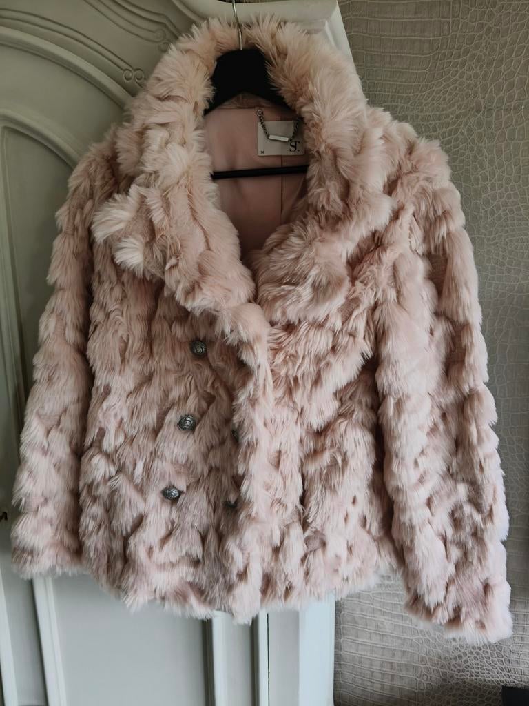 Bontjasje Supertrash zachtroze maat 36, Kleding | Dames, Ophalen of Verzenden, Zo goed als nieuw, Maat 36 (S), Zwart