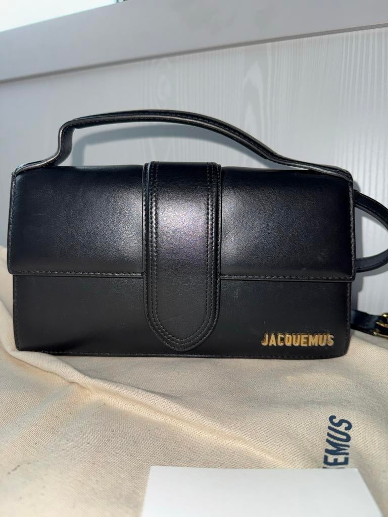 Jacquemus Le Grand Bambino Zwart, Ophalen of Verzenden, Zo goed als nieuw, Zwart, Handtas