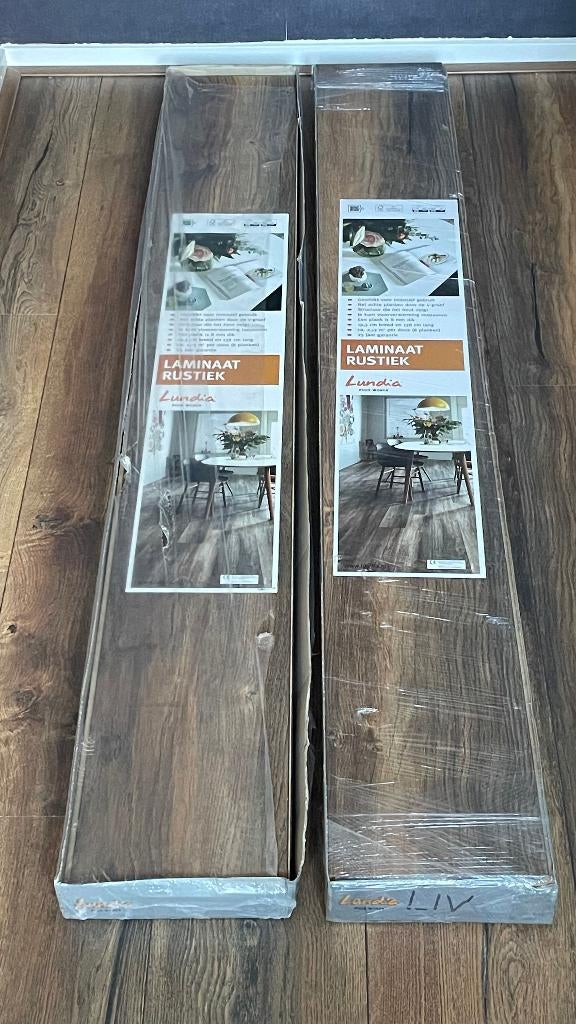 Laminaat Lundia Rustiek Liv groef 3,7 m2, Ophalen, Nieuw, Minder dan 10 m², Laminaat