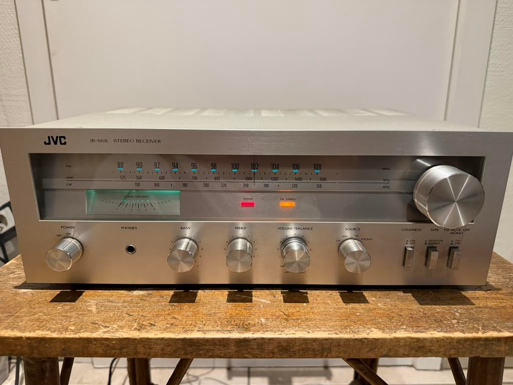 JVC JR-S61 Vintage Stereo Receiver Explosie 70’s Power, Ophalen of Verzenden, Zo goed als nieuw, Minder dan 60 watt, JVC