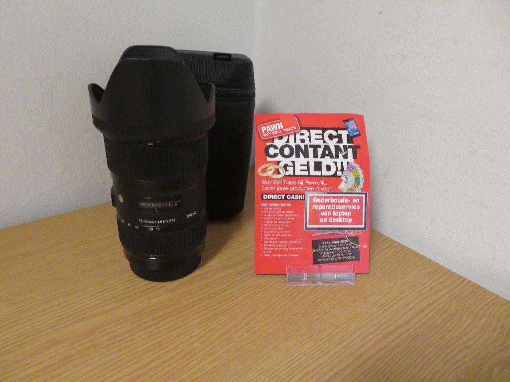 Sigma 18-35mm F1.8 DC HSM Art voor canon | Pawn Eindhoven, Ophalen, Gebruikt, Telelens