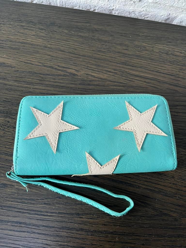 Leuke portemonnee met polsband, Ophalen of Verzenden, Zo goed als nieuw, Blauw