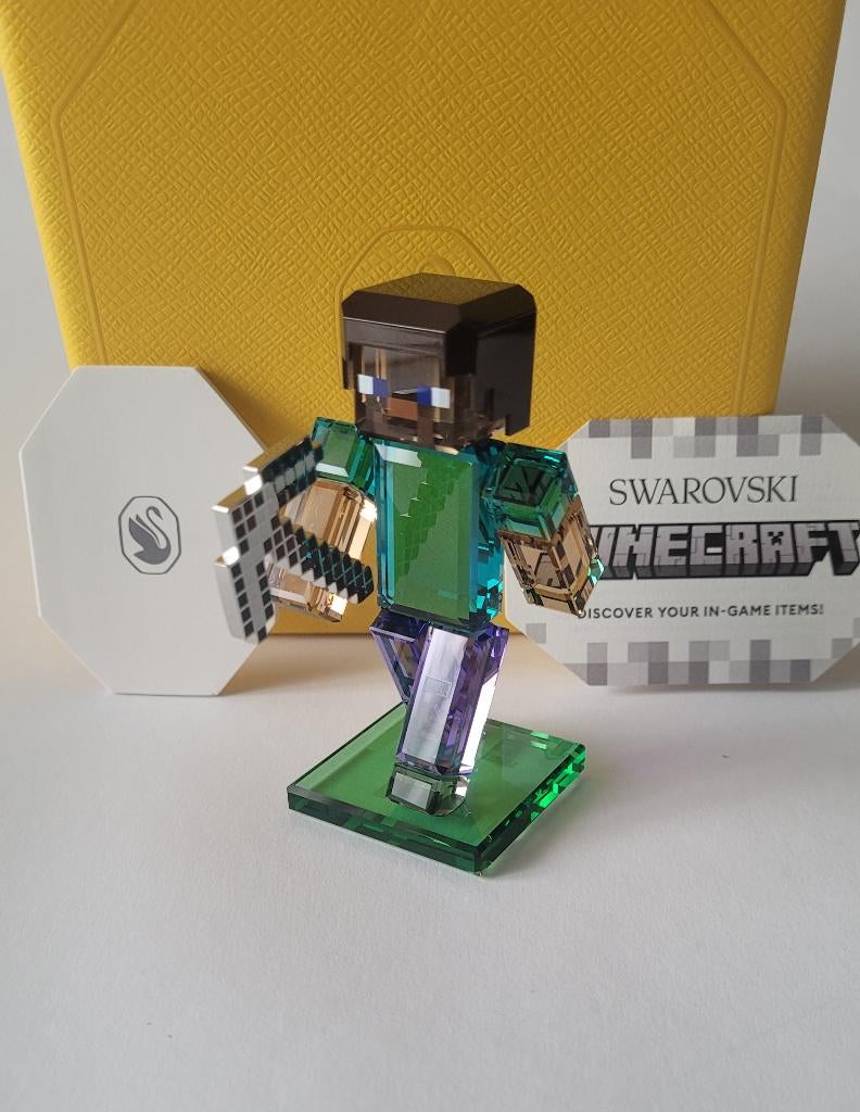 Swarovski Minecraft Steve, Verzamelen, Swarovski@.com, Verzenden, Wattens, Nieuw