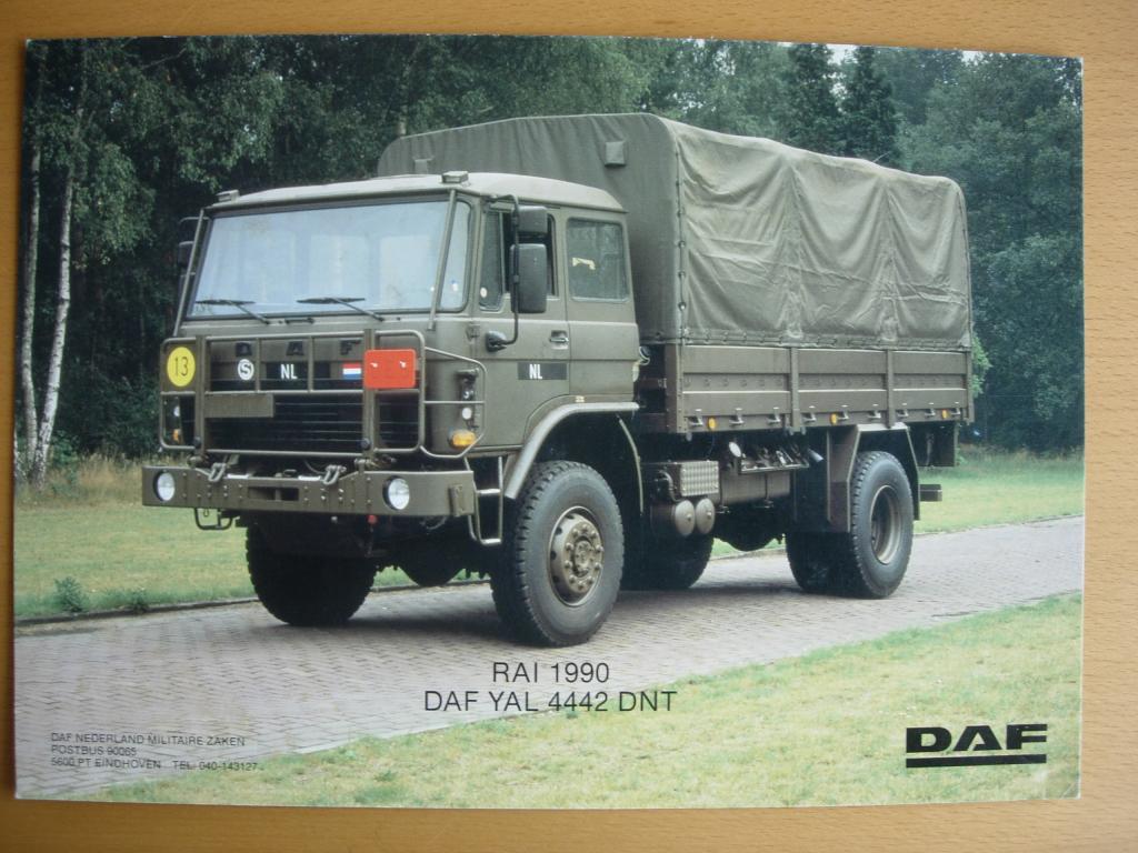 DAF YAL 4442 DNT Foto Kaart 1990 RAI Militair Leger YAL4442, Ophalen of Verzenden, Zo goed als nieuw, Overige merken, DAF