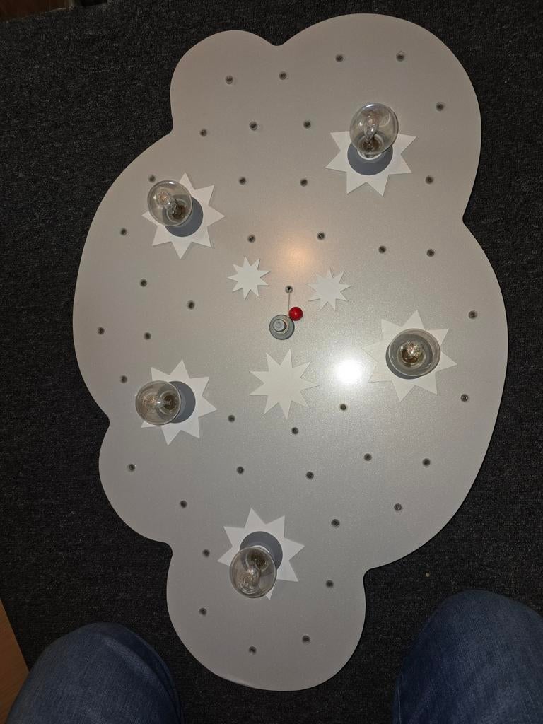 Leuke Kinderlamp - Wolk met Sterren, Ophalen, Gebruikt, 50 tot 75 cm, Modern