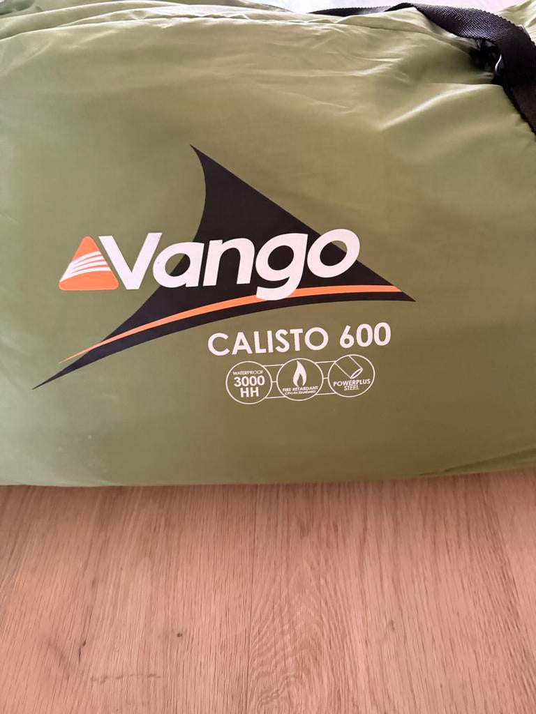 Vango Calisto 600 - 6 persoons tent met luifel, Caravans en Kamperen, Tenten, tot en met 6, Zo goed als nieuw, Ophalen of Verzenden