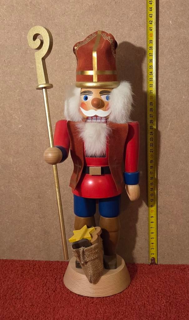 Notenkraker Sinterklaas van firma Straco uit 't Ertsgebergte, Ophalen of Verzenden