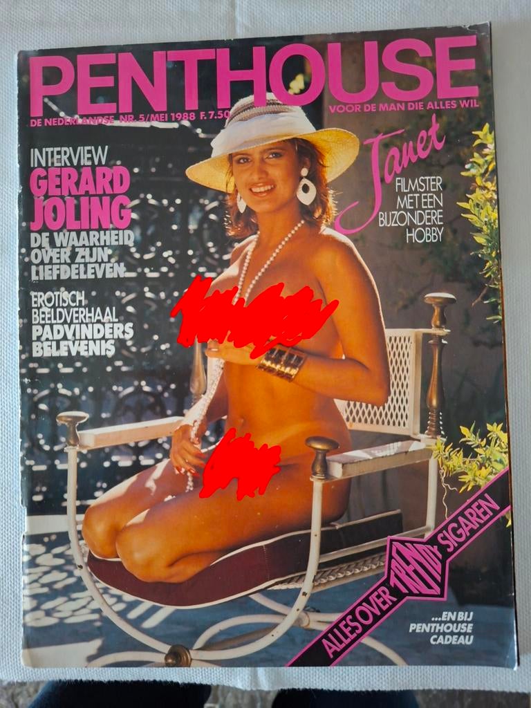 Penthouse Mei 1988 - Gerard Joling Interview, Boeken, Verzenden, Gelezen, Gossip of Showbizz