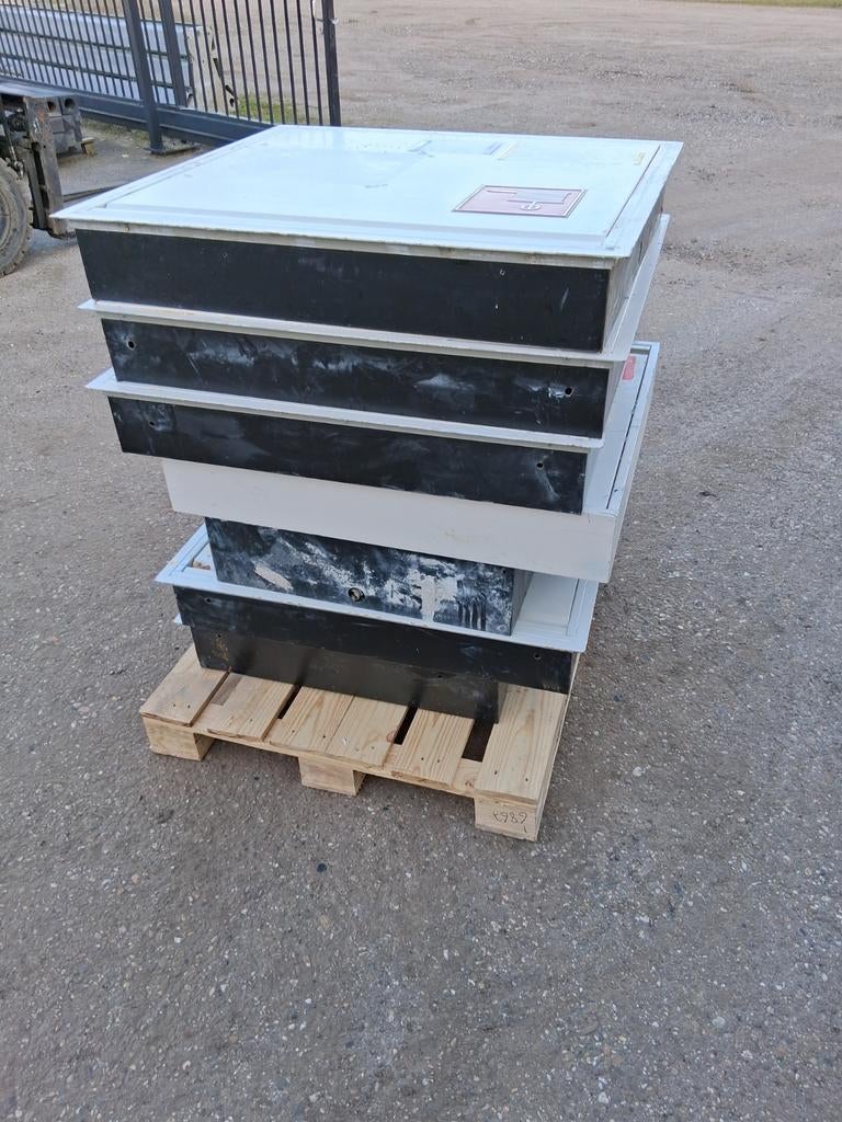 4 stuks brandslang haspelkasten circulair met slang, Huis en Inrichting, Brandblussers en Brandkasten, Ophalen, Gebruikt, Brandkast