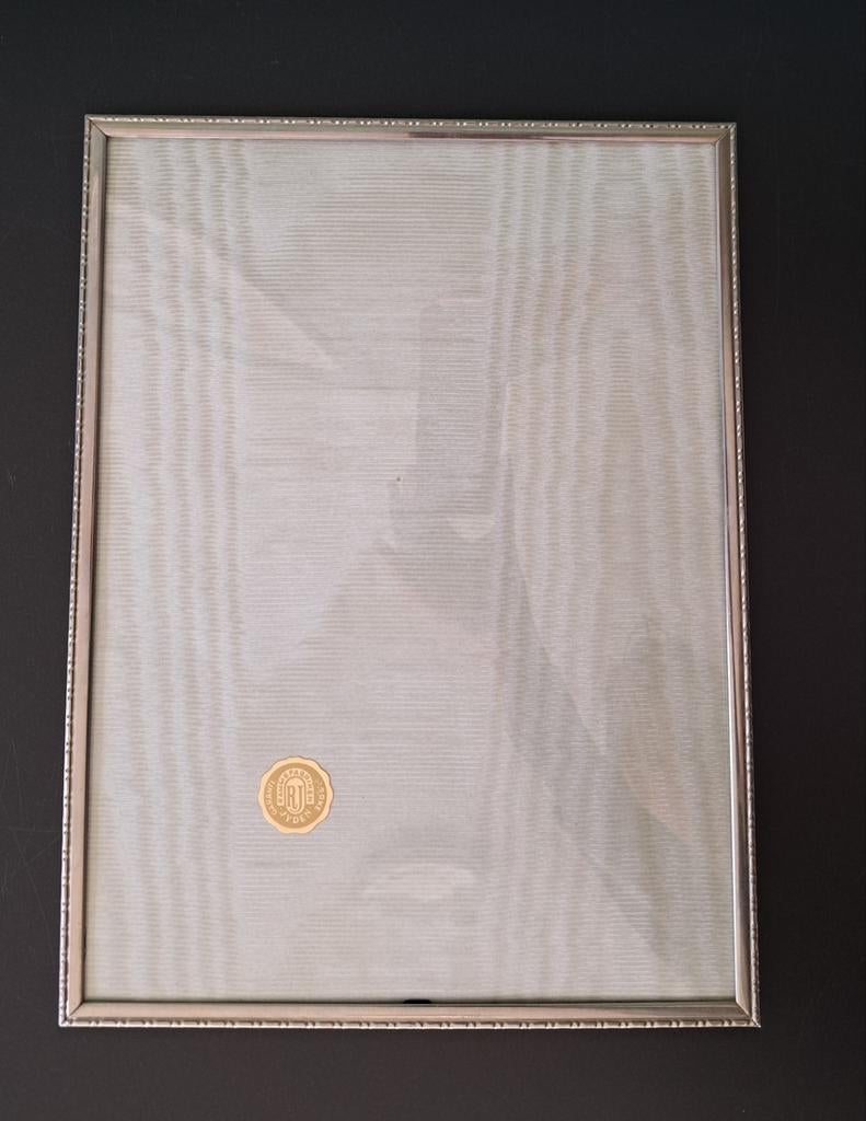 Vintage Jyden Fotolijst - Bol Glas, Ophalen of Verzenden, Gebruikt