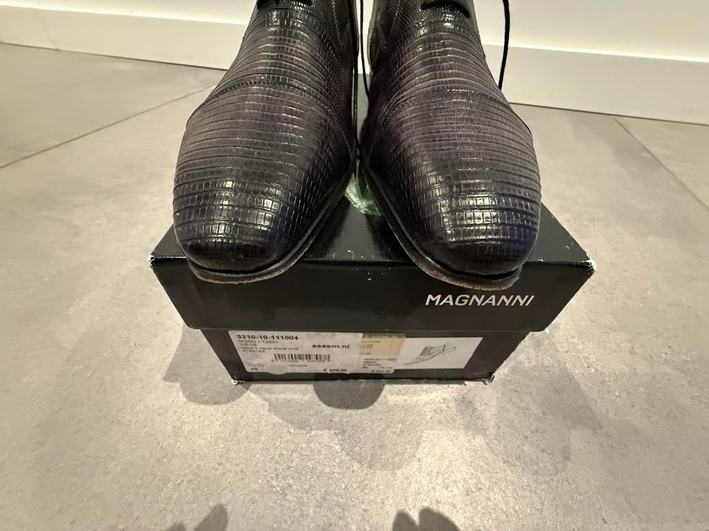 Magnanni Heren Veterschoenen Maat 45, Kleding | Heren, Schoenen, Zwart, Ophalen of Verzenden, Zo goed als nieuw, Veterschoenen
