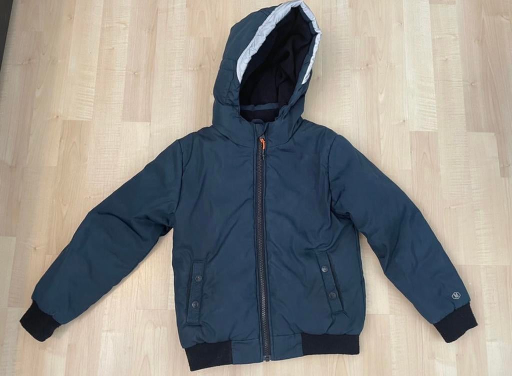 Mitch winterjas blauw maat 122 / 128, Kinderen en Baby's, Kinderkleding | Maat 122, Gebruikt, Ophalen of Verzenden, Jas, Jongen