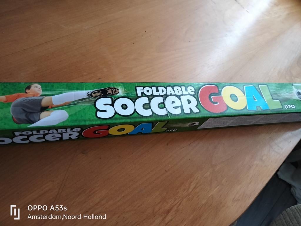 Opvouwbaar voetbaldoel - Nieuw in verpakking, Maat M, Ophalen of Verzenden, Nieuw, Bal