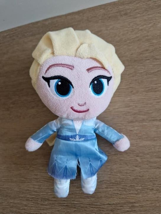 Knuffel Elsa pop Frozen 21 cm blauw K9358, Ophalen of Verzenden, Zo goed als nieuw, Overige typen