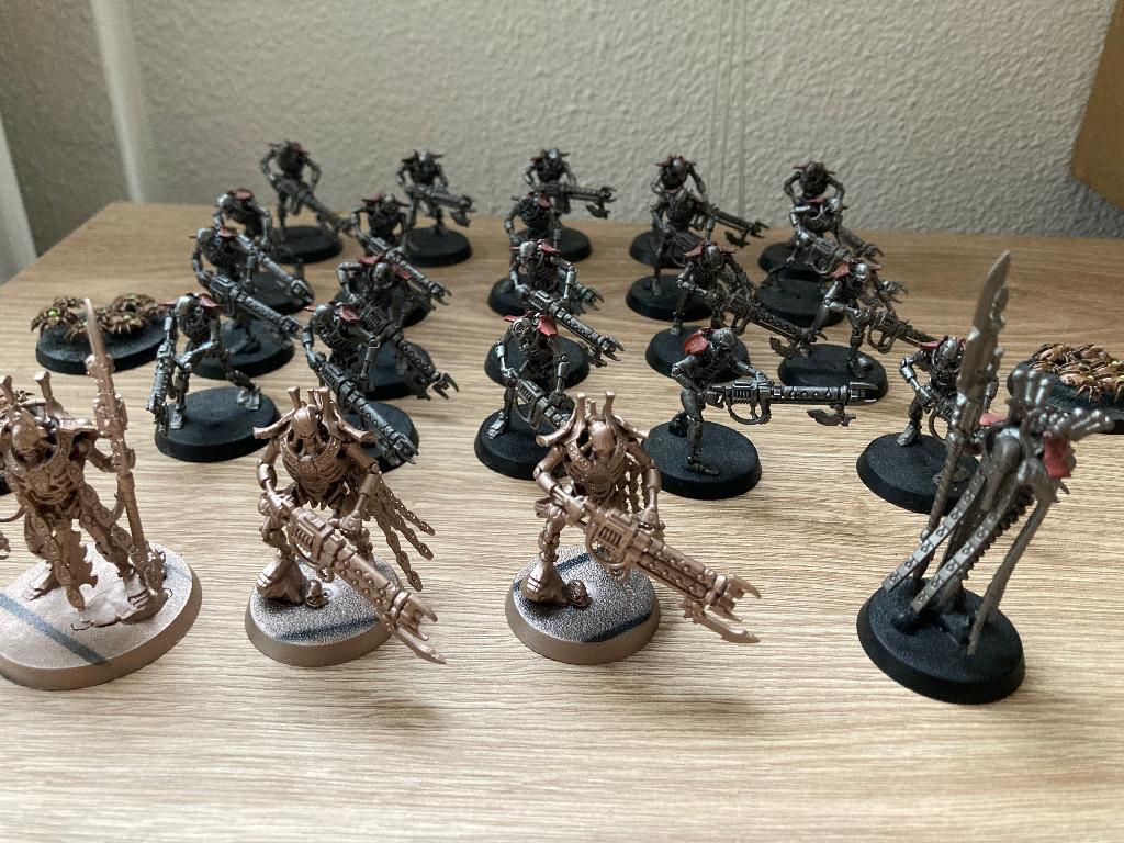 Necrons - warriors + characters, Met verf, Gebruikt, Verzenden, Figuurtje(s)