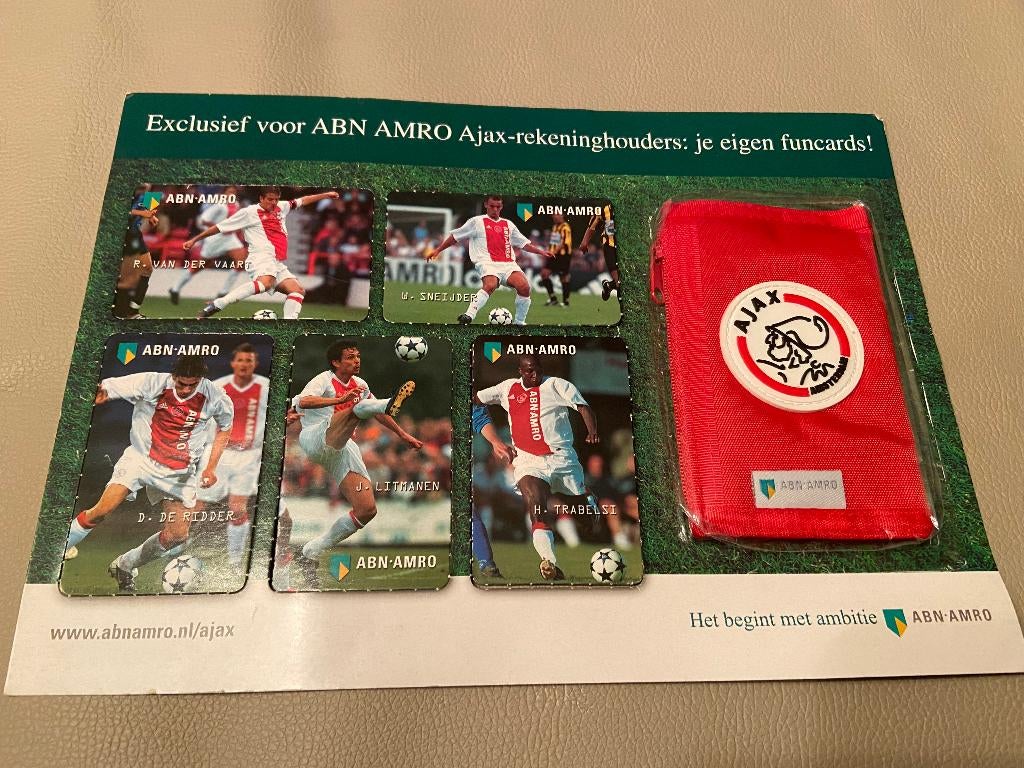 Ajax portemonnee Nieuw en handtekeningen, Verzamelen, Ophalen of Verzenden, Nieuw, Ajax