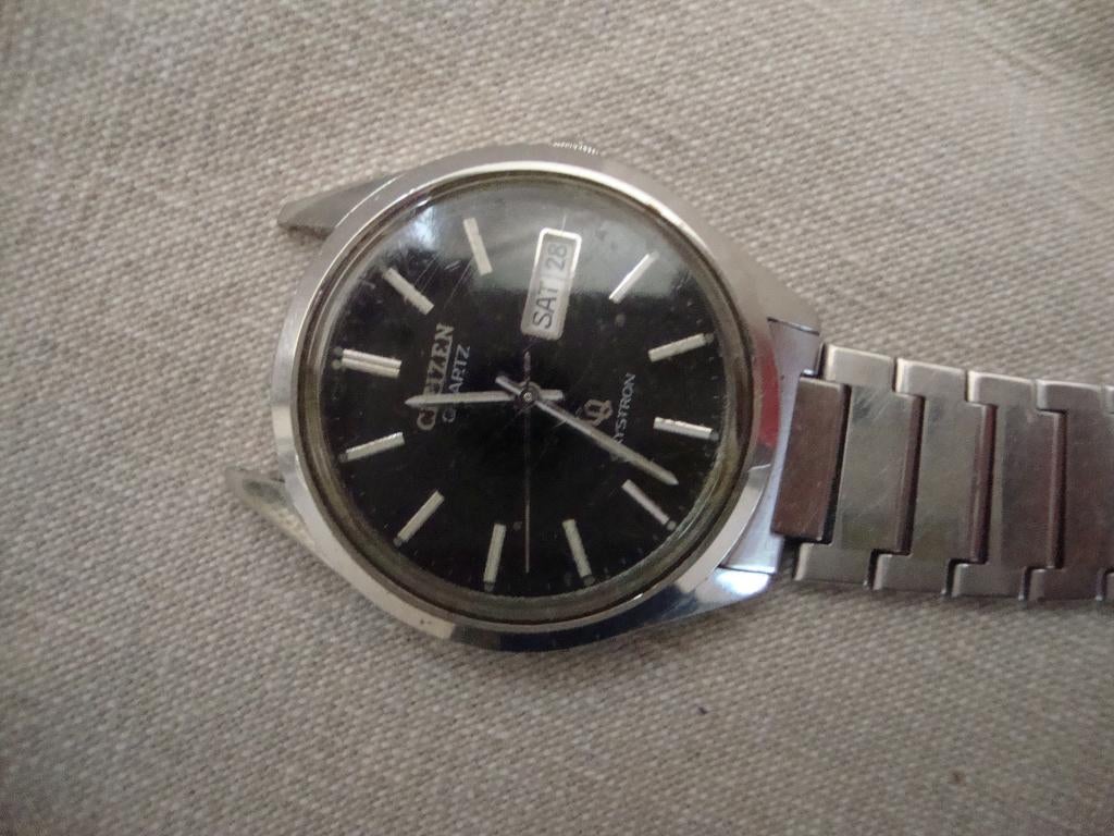 Citizen vintage Crystrone quartz horloge, Ophalen of Verzenden, Gebruikt