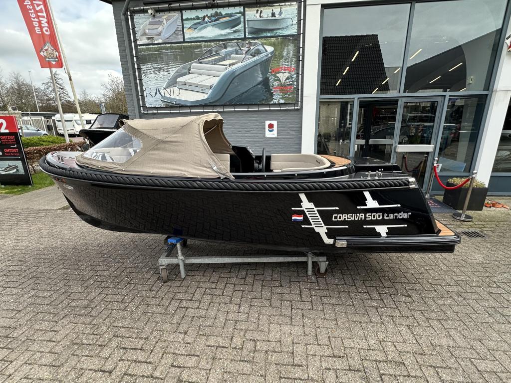 Corsiva 500 met 20 pk mercury, Watersport en Boten, Sloepen, Gebruikt, 10 tot 30 pk, 3 tot 6 meter, Buitenboordmotor, Benzine