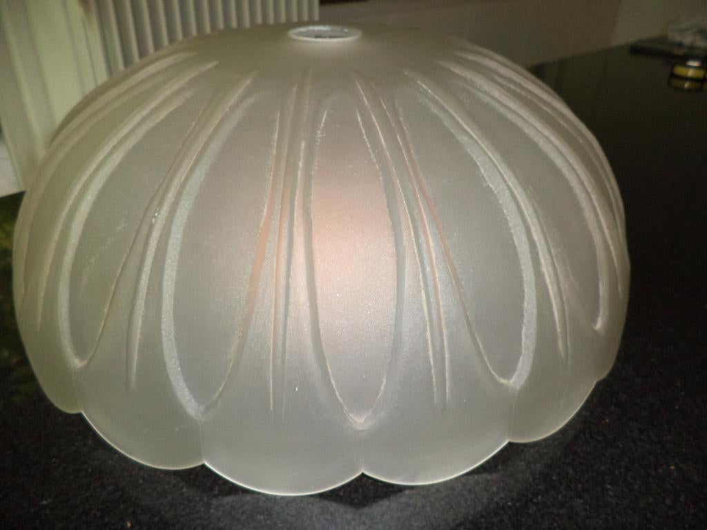 art deco lampshade glaspasta groot formaat voor lamp luster, Antiek en Kunst, Ophalen