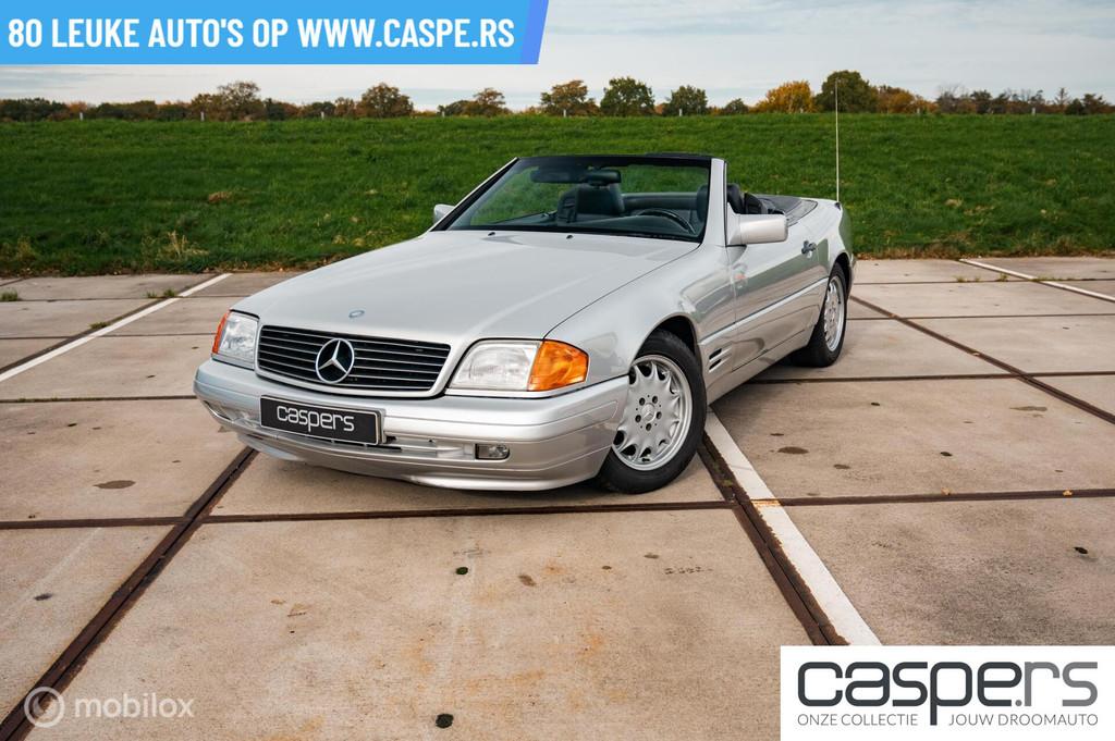 Mercedes SL-klasse Cabrio 320, Auto's, Achterwielaandrijving, Gebruikt, Zwart, Cabriolet
