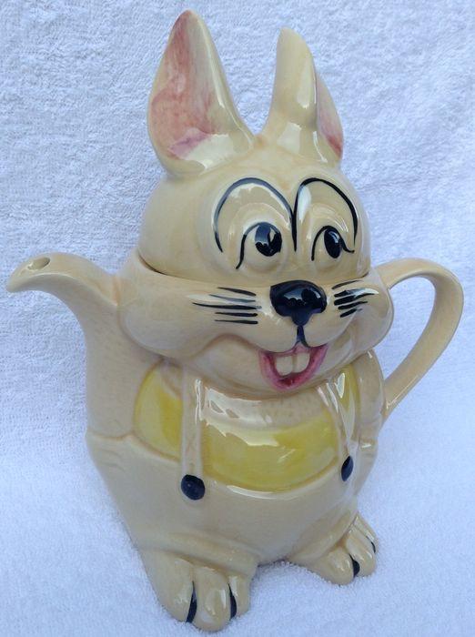 Antieke Haas Theepot - Perfect voor Pasen, Ongebruikt, Ophalen of Verzenden