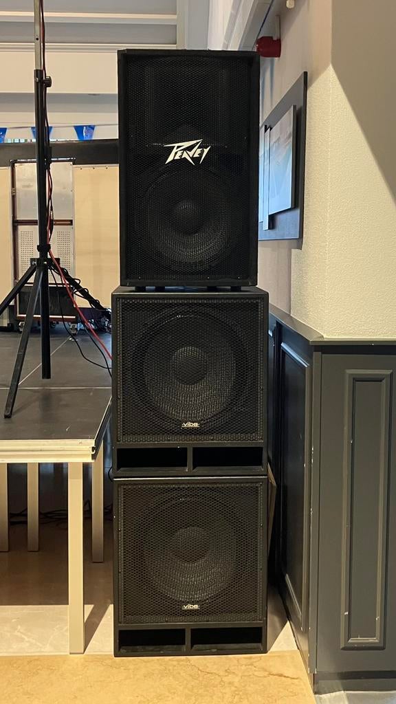 Dj geluidset PA zang set Peavey JB Systems Crown Behringer, Muziek en Instrumenten, Dj-sets en Draaitafels, Ophalen, Zo goed als nieuw