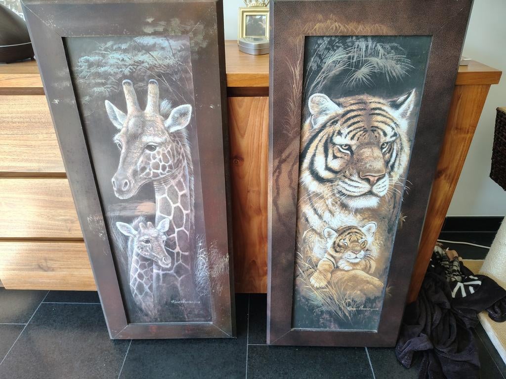 Schilderijen Ruane Manning 104 x 44 cm, Minder dan 50 cm, Gebruikt, Ophalen of Verzenden, Schilderij