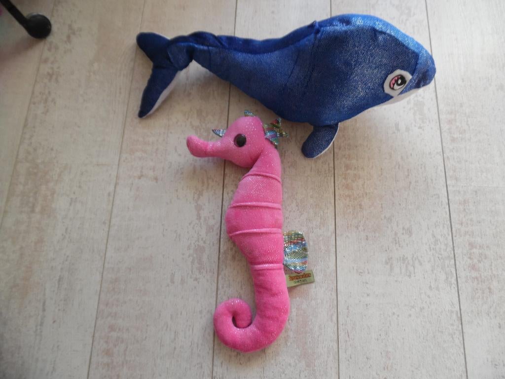 Knuffels, walvis en zeepaardje, Kinderen en Baby's, Ophalen of Verzenden, Zo goed als nieuw, Overige typen