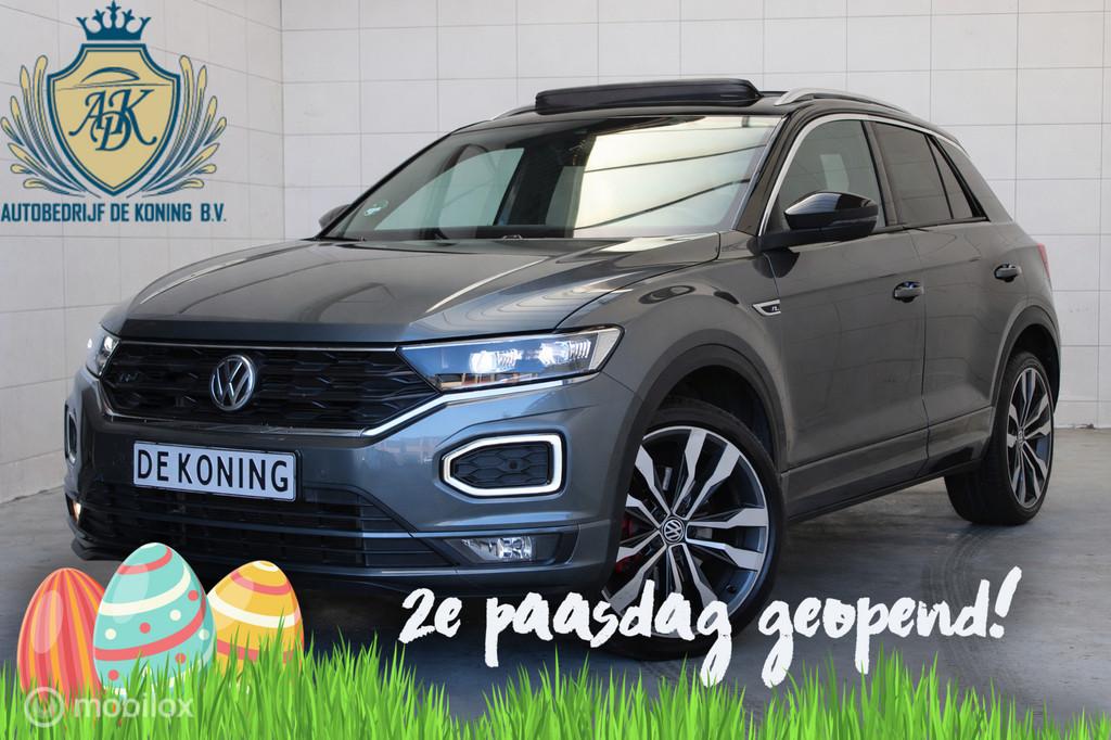 Volkswagen T-Roc 1.5 TSI R-Line PANO MATRIX DODE HOEK, Zwart, 4 cilinders, 150 pk, Bedrijf