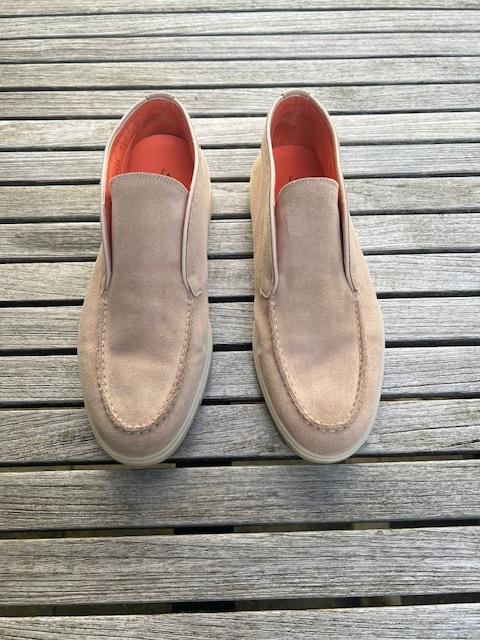 Santoni dames suède loafers mt 38,5, Nieuw, Ophalen of Verzenden, Santoni, Instappers