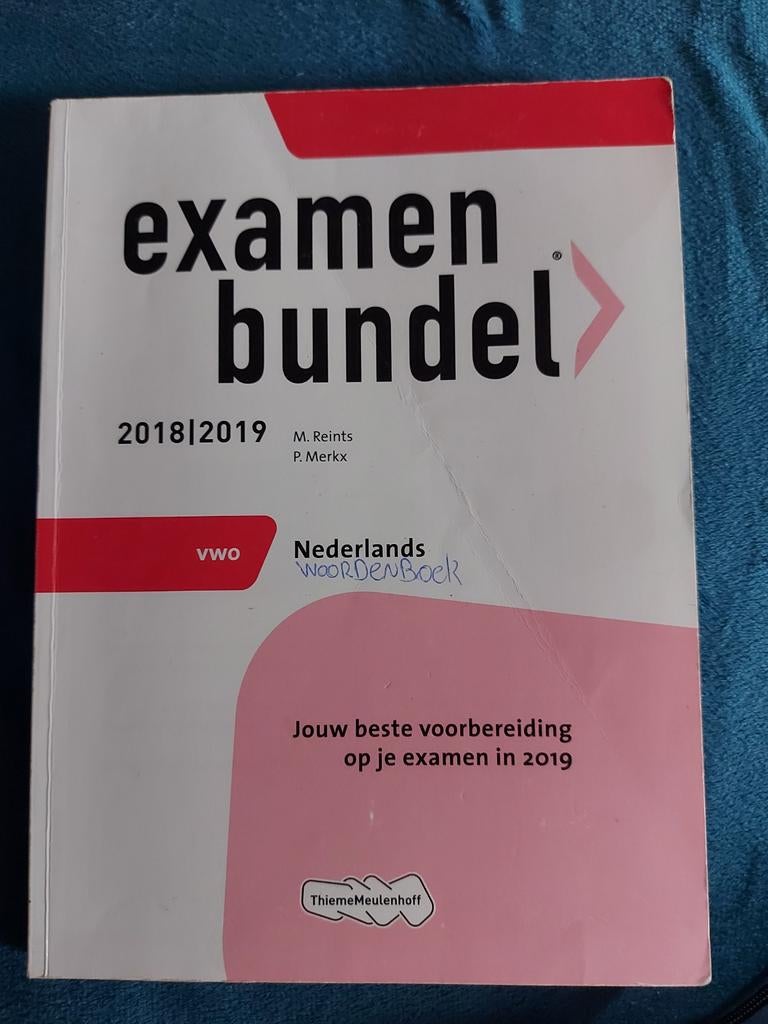 Examenbundel VWO Nederlands 2018-2019 - Met aantekeningen, Ophalen of Verzenden, Alpha, Gelezen, M. Reints, P. Merkx