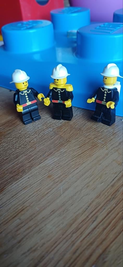 Lego Jaren '80 Brandweer Poppetjes - Vintage Minifiguren, Lego, Ophalen of Verzenden, Minifiguur, Inclusief minifiguren