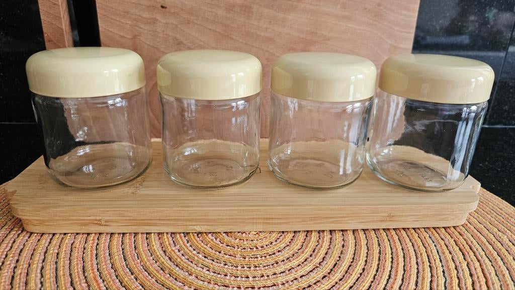 Brabantia Vintage Kruidenrek Potjes 4x, Huis en Inrichting, Ophalen of Verzenden