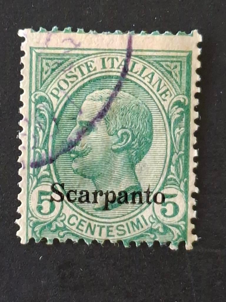 Italië,   Scarpanto, Verzenden, Gestempeld