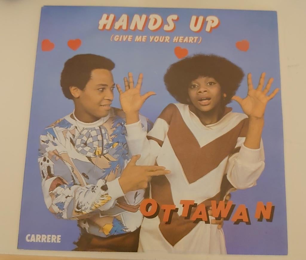 Ottawan - Hands up Mooie vinylsingle, Cd's en Dvd's, Vinyl Singles, Gebruikt, 7 inch, Single, Ophalen of Verzenden