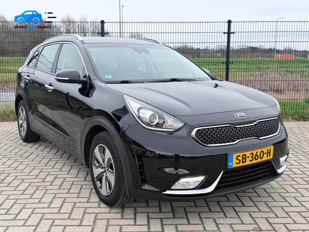 Kia Niro 1.6 GDi Hybrid DynamicLine | 1ste eigenaar |Camera, Gebruikt, Leder en Stof, Zwart, Origineel Nederlands