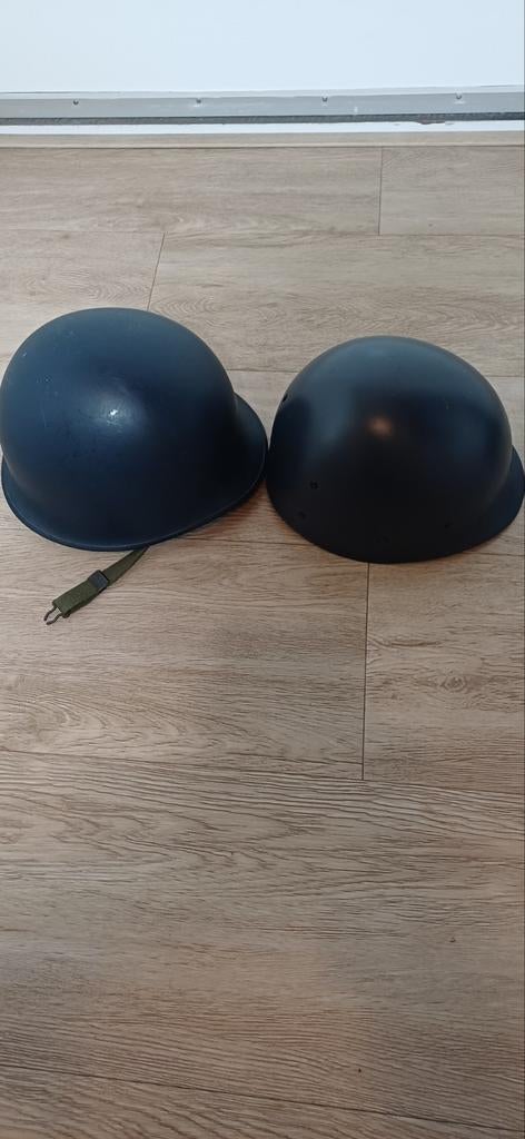NED. Bi. Bui Helm M 53 (blauw), Verzamelen, Ophalen of Verzenden, Landmacht, Nederland