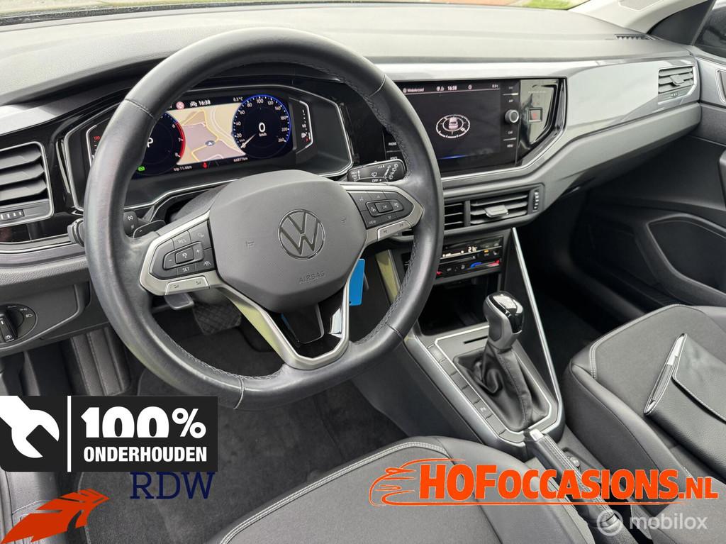 Volkswagen Taigo 1.0 TSI Style AUTOMAAT IQ/LED/ACC/CAMERA, Auto's, Adaptive Cruise Control, Gebruikt, Zwart, Leder en Stof