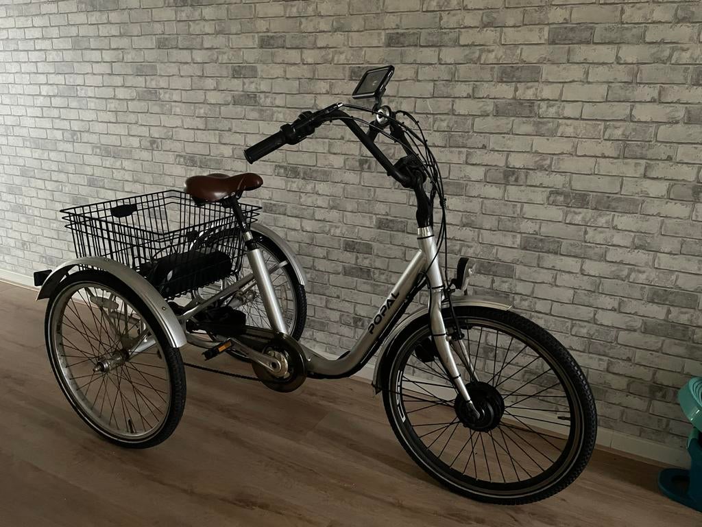 Popal 3-wiel elektrische fiets - 24AH accu, 6 versn., Fietsen en Brommers, Elektrische fietsen, Ophalen of Verzenden, Zo goed als nieuw