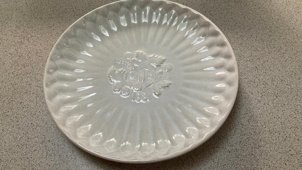 ZHB Bord Bierbrouwerij 75 Christiaan de Moor Porceleyne Fles, Verzenden, Gebruikt, Overige typen, Overige merken