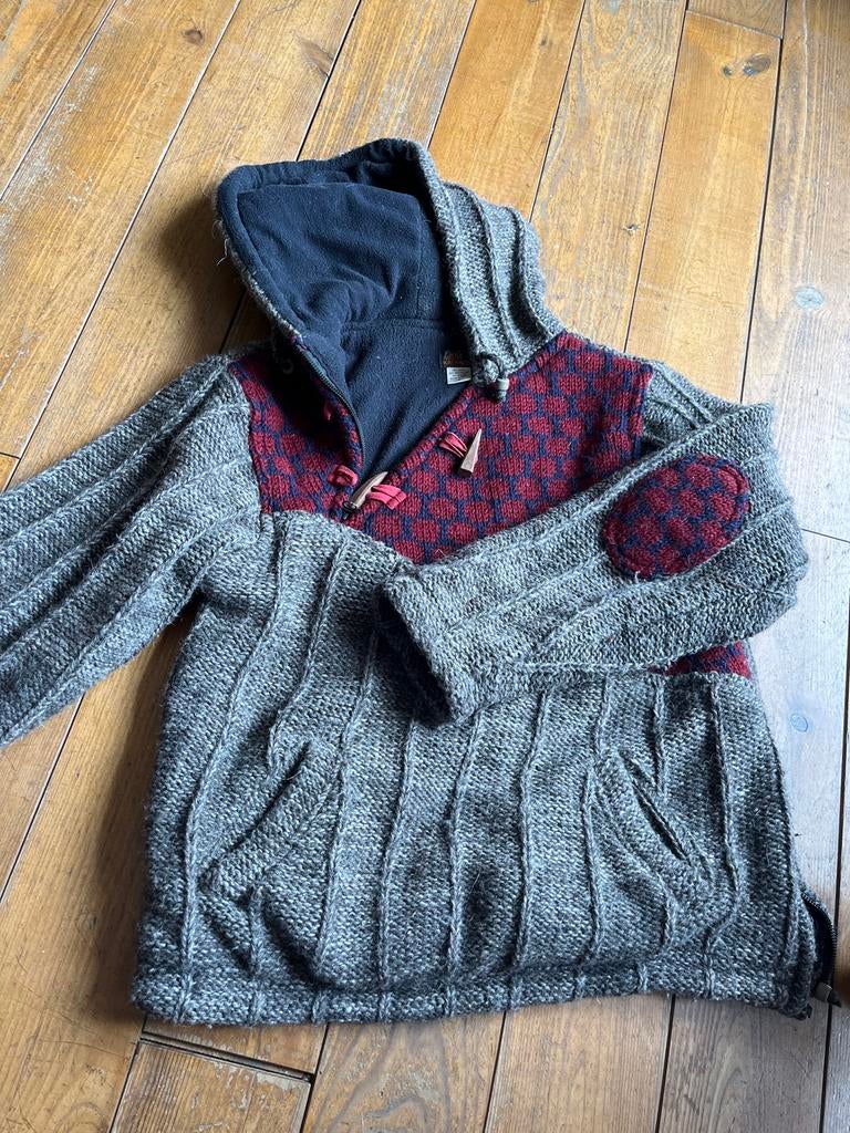 Kathmandu wollen trui met capuchon, Ophalen of Verzenden, Gedragen, Maat 38/40 (M), Grijs