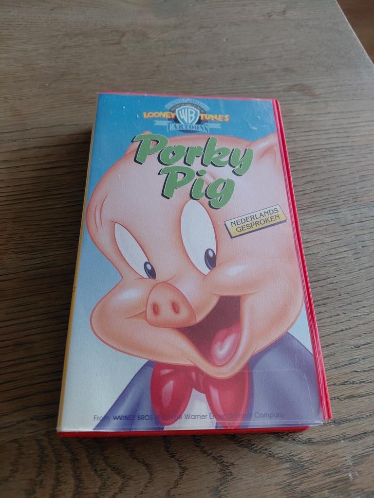 Looney Tunes videoband Porky Pig., Cd's en Dvd's, Gebruikt, Alle leeftijden, Overige typen, Ophalen of Verzenden