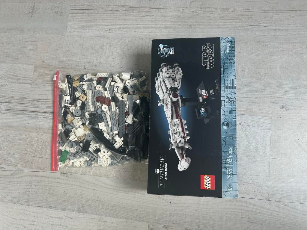 Lego Star Wars Tantive IV 75376, Ophalen of Verzenden, Zo goed als nieuw, Complete set, Lego