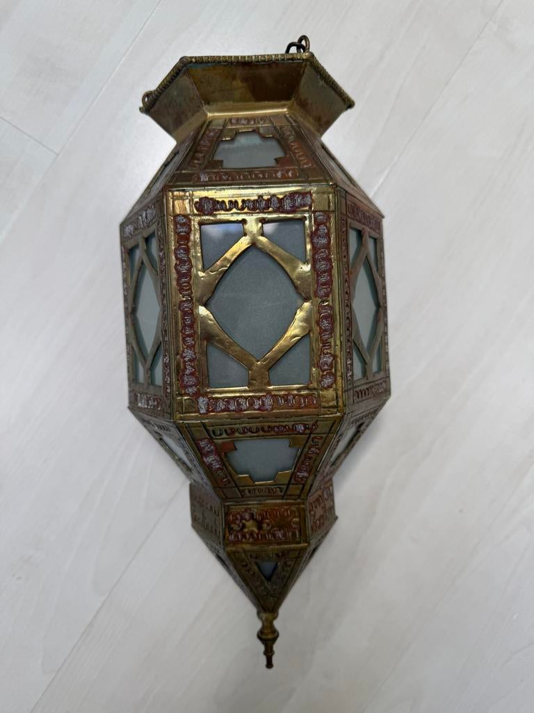 Marokkaanse lamp uit Marrakesh., Ophalen, Marokkaans, Minder dan 50 cm, Glas