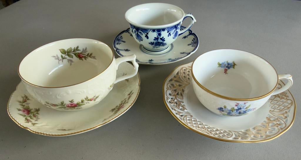 Kop en schotels, zie foto’s!, Ophalen of Verzenden