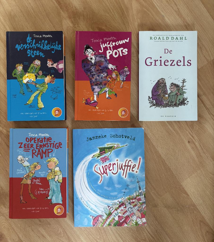 boeken roald dahl, superjuffie,juffrouw  pots etc en spellen, Boeken, Ophalen of Verzenden, Zo goed als nieuw, Fictie algemeen