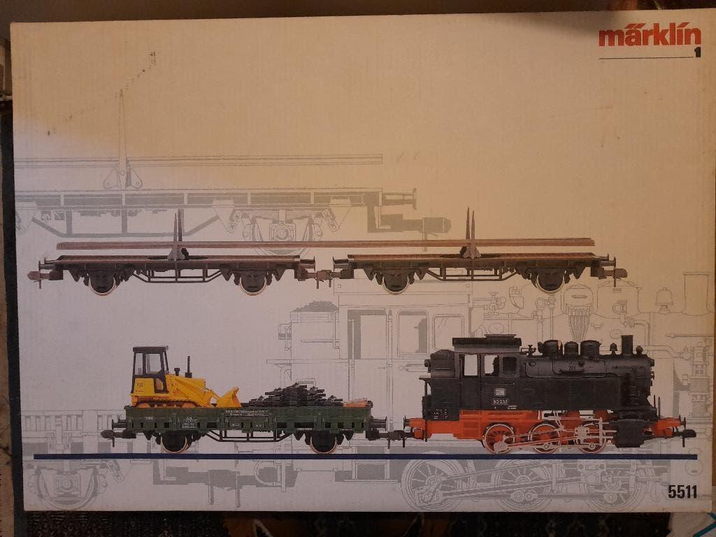Marklin Spoor 1 5511 Spoorwegbouwtrein set, Treinset, Gelijkstroom of Wisselstroom, Ophalen of Verzenden, Zo goed als nieuw