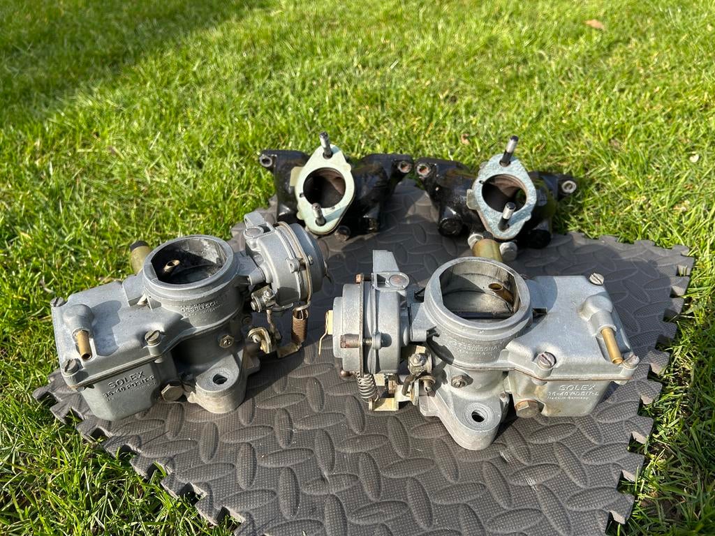 Set Solex 36-40 PDSIT-R/L met inlaatspruitstukken, Ophalen, Gereviseerd, Universele onderdelen